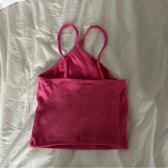 Zara Pink Halter Neck Tank Top - Picture 3 of 3